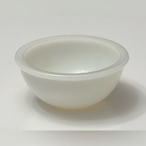 Vintage Tiny Milk Glass Mixing Bowl with Rim